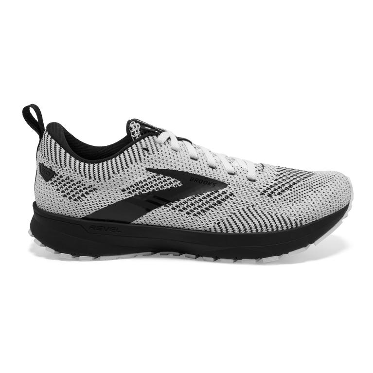 Brooks Revel 5 Performance Road Running Shoes - Women's - White/Black (01827-CQEF)